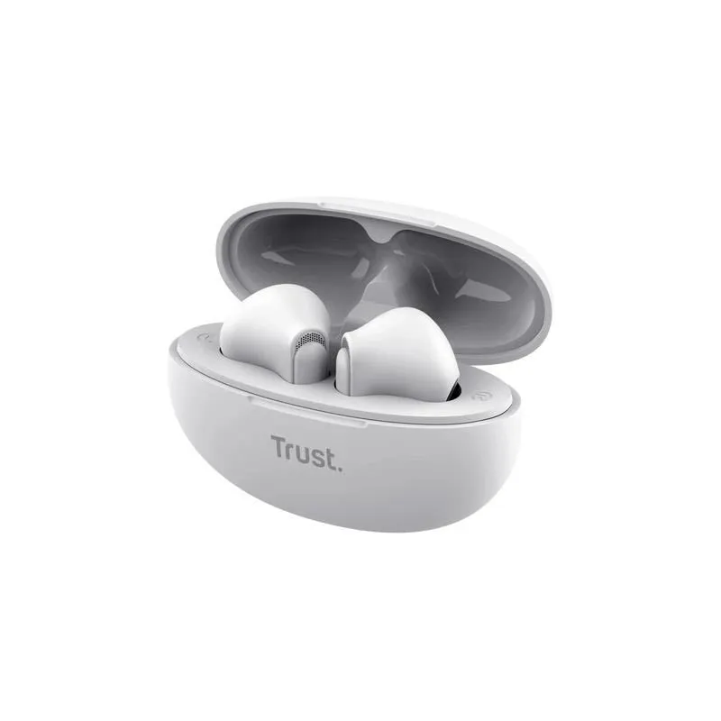Headset earphones yavi bt enc-white 25173 trust