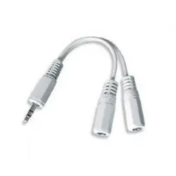Cable audio splitter 3.5mm-10cm white cca-415w gembird
