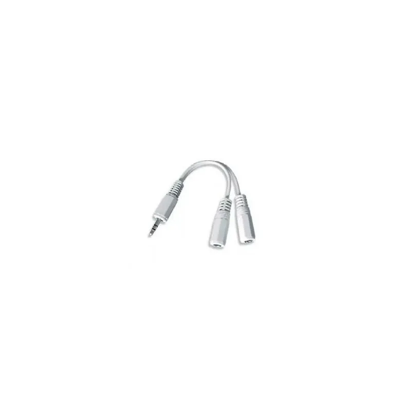 Cable audio splitter 3.5mm-10cm white cca-415w gembird