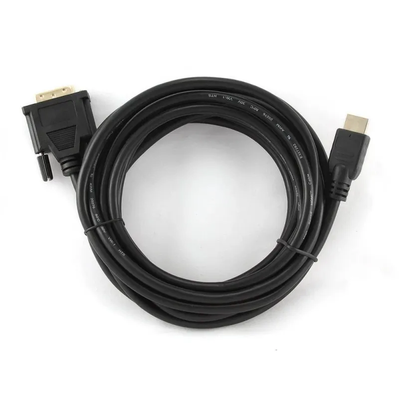 Cable hdmi to dvi 5m-cc-hdmi-dvi-15 gembird