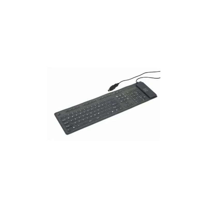 Keyboard flexible usb eng-black kb-109f-b gembird