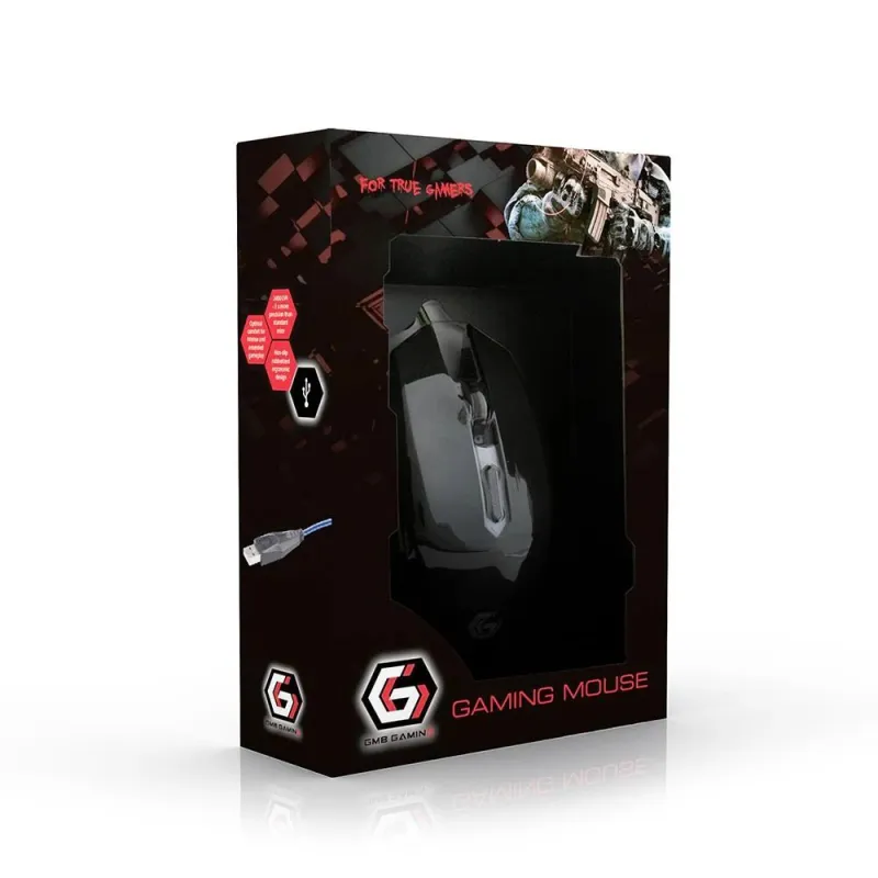 Mouse usb optical gaming-red musg-001-r gembird