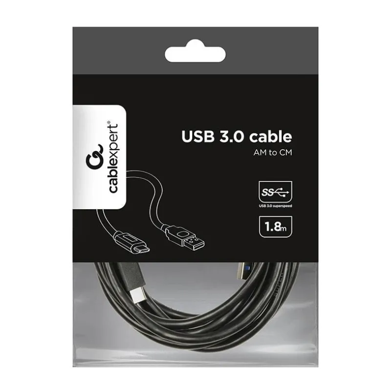 Cable usb-c to usb3 1.8m-ccp-usb3-amcm-6 gembird