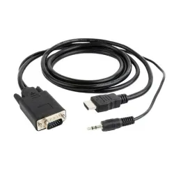 Cable hdmi to vga +3.5mm-1.8m a-hdmi-vga-03-6 gembird