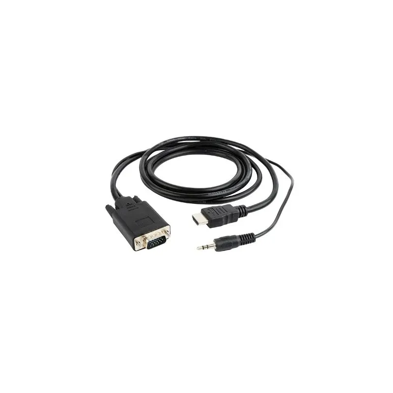 Cable hdmi to vga +3.5mm-1.8m a-hdmi-vga-03-6 gembird