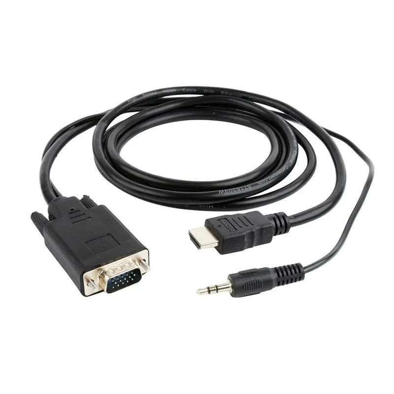Cable hdmi to vga +3.5mm-1.8m a-hdmi-vga-03-6 gembird