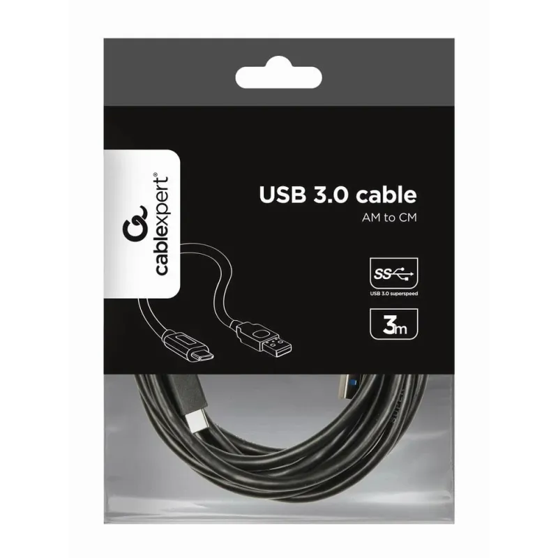 Cable usb-c to usb3 3m-ccp-usb3-amcm-10 gembird