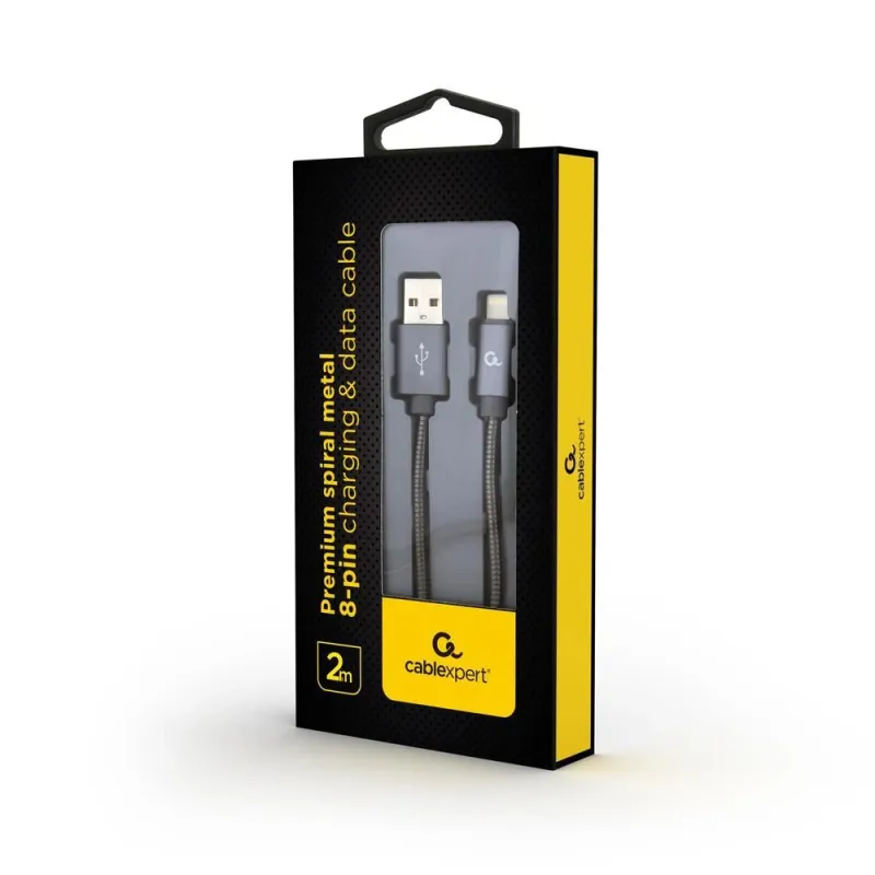 Cable lightning to usb2 2m-cc-usb2s-amlm-2m-bg gembird