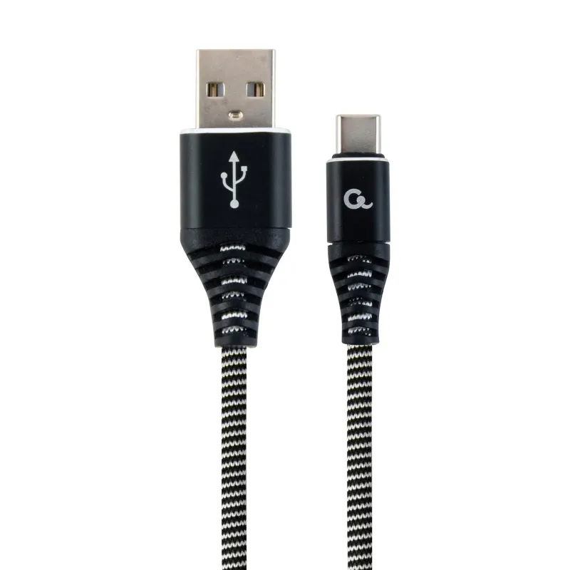 Cable usb-c to usb2 2m blk-wht-cc-usb2b-amcm-2m-bw gembird