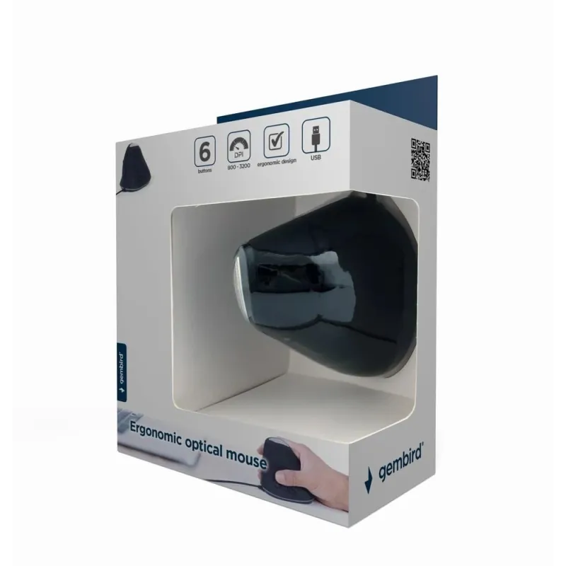 Mouse usb optical spacegrey-ergonomic mus-ergo-03 gembird
