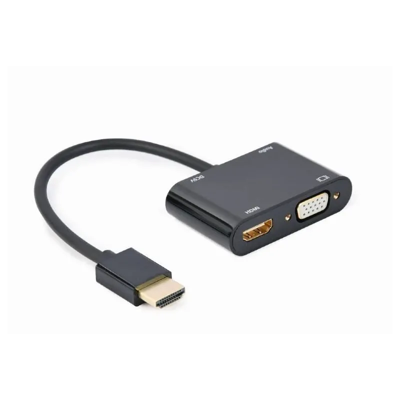 I-o adapter hdmi to hdmi-vga-a-hdmim-hdmifvgaf-01 gembird