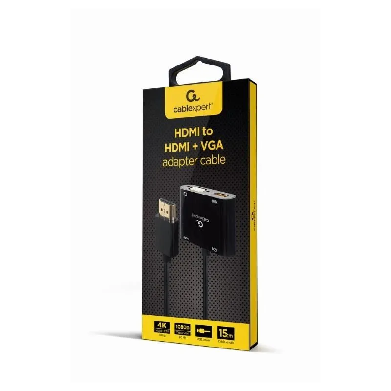 I-o adapter hdmi to hdmi-vga-a-hdmim-hdmifvgaf-01 gembird