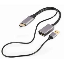 I-o adapter hdmi to dp-black a-hdmim-dpf-02 gembird