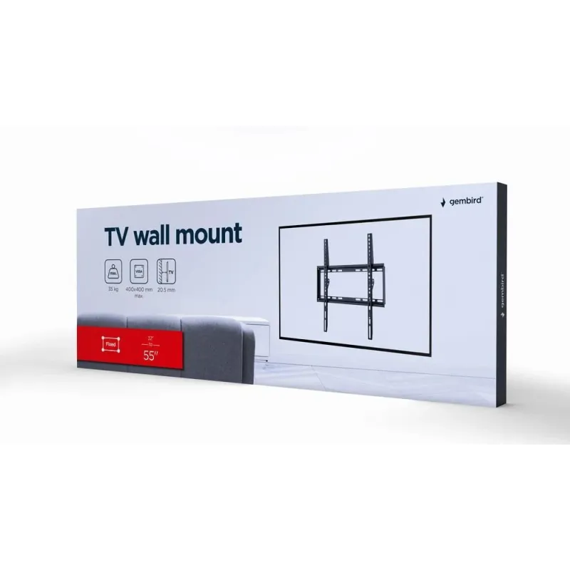 Tv set acc wall mount 32-55-wm-55f-04 gembird