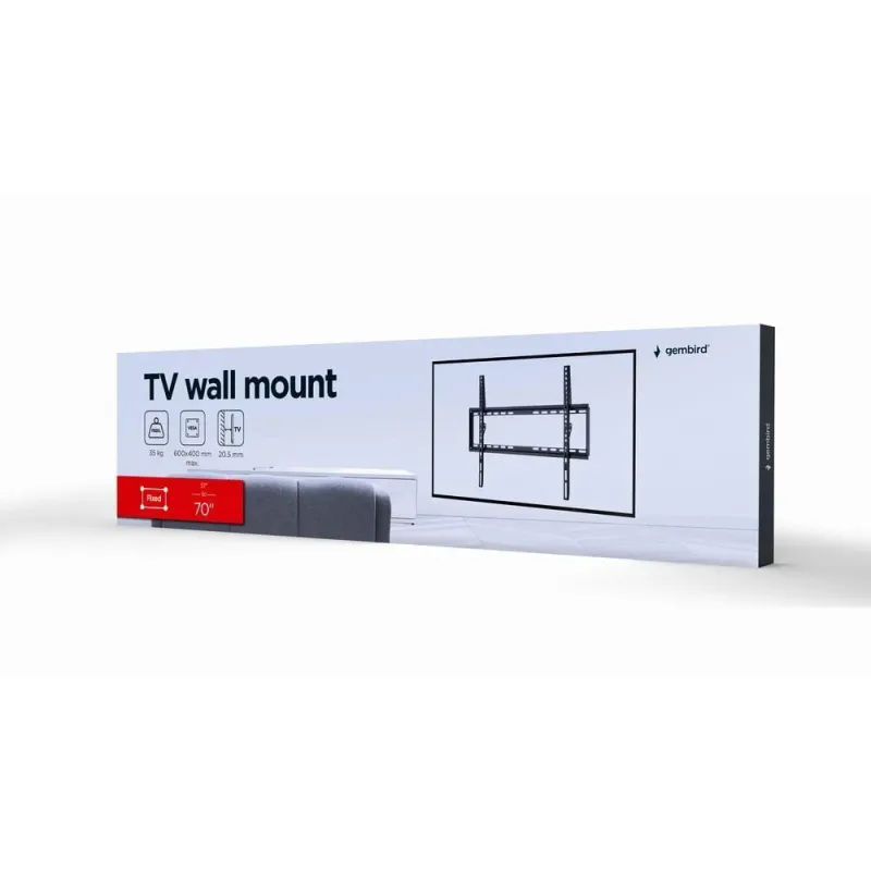 Tv set acc wall mount 37-70-wm-70f-03 gembird