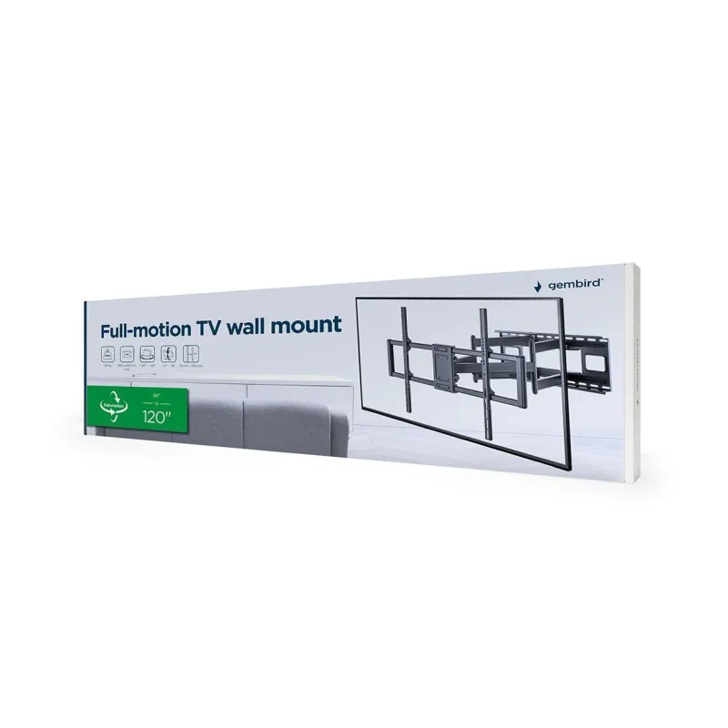 Tv set acc wall mount 60-120-wm-120st-01 gembird
