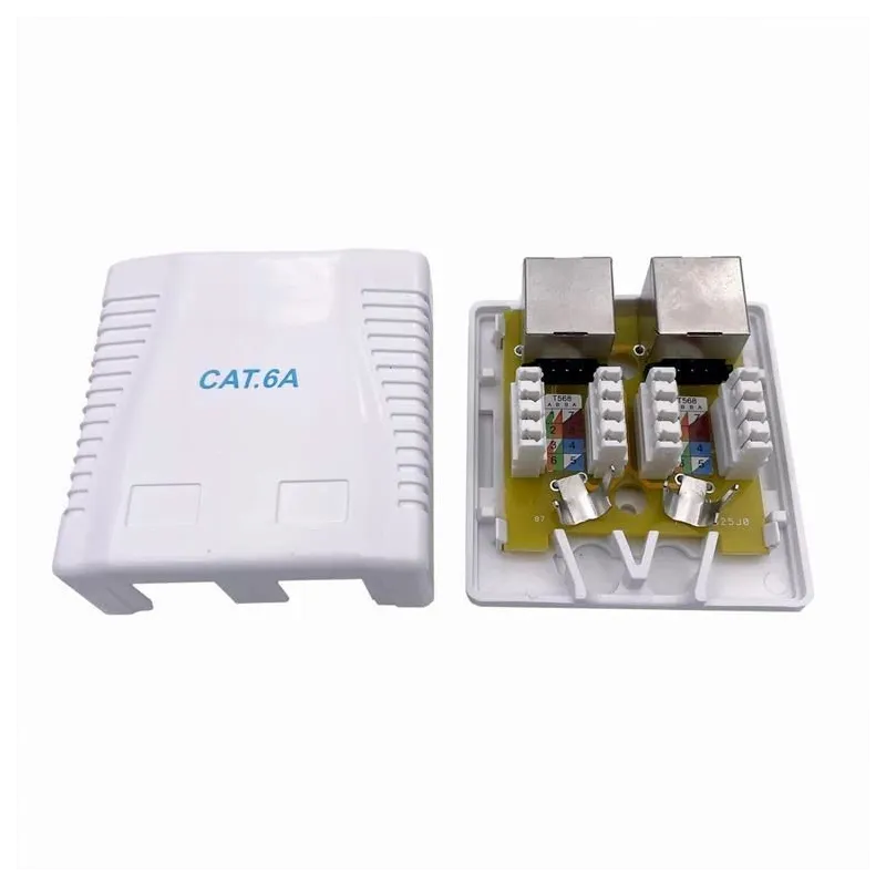 Cable acc mount box cat6a ftp-2p ncac-2f6a-01 gembird
