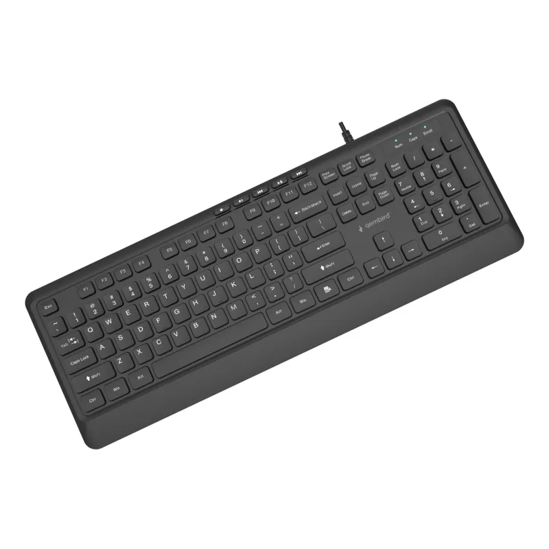 Keyboard multimedia usb eng-black kb-mch-05 gembird