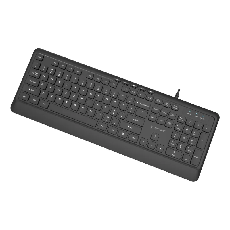 Keyboard multimedia usb eng-black kb-mch-05 gembird