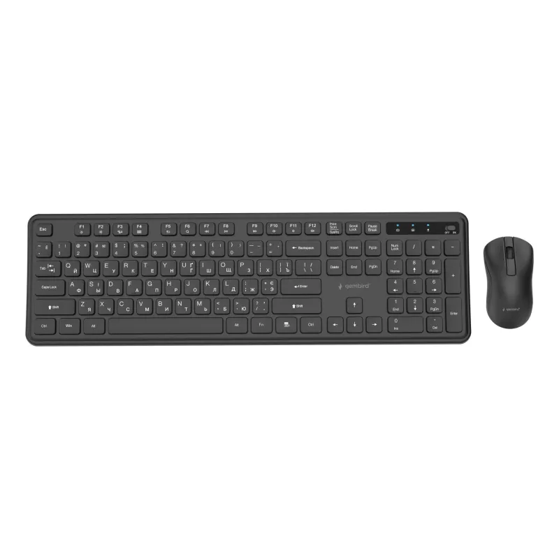 Keyboard +mouse wrl cyrillic-bk kbs-wps-01-cyrl gembird