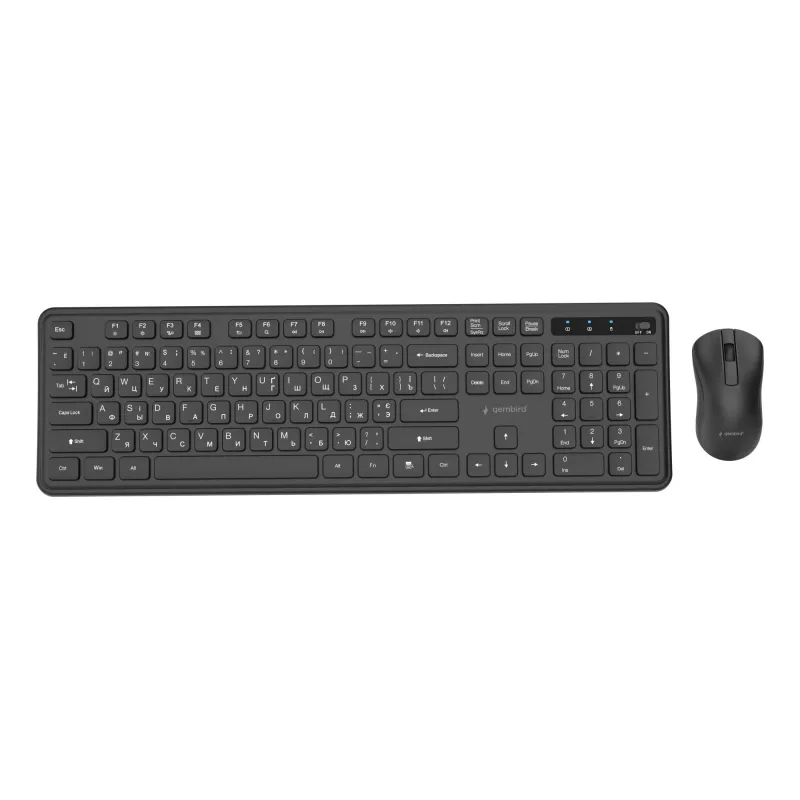 Keyboard +mouse wrl cyrillic-bk kbs-wps-01-cyrl gembird