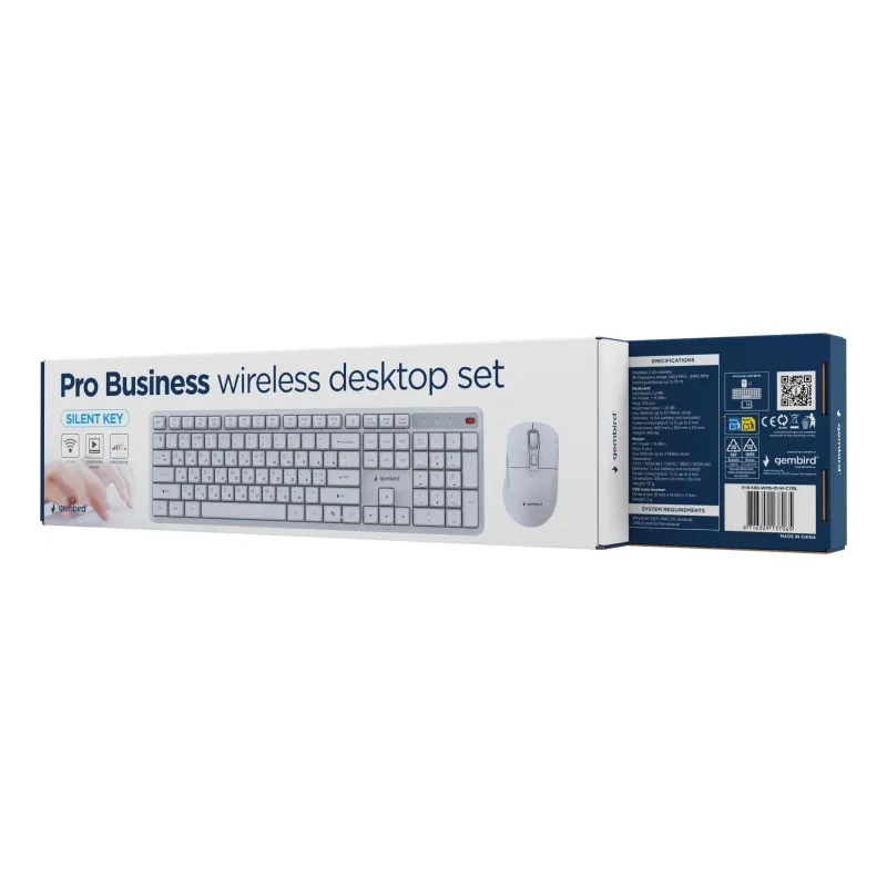 Keyboard +mouse wrl cyrillic-wht kbs-wms-01-w-cyrl gembird