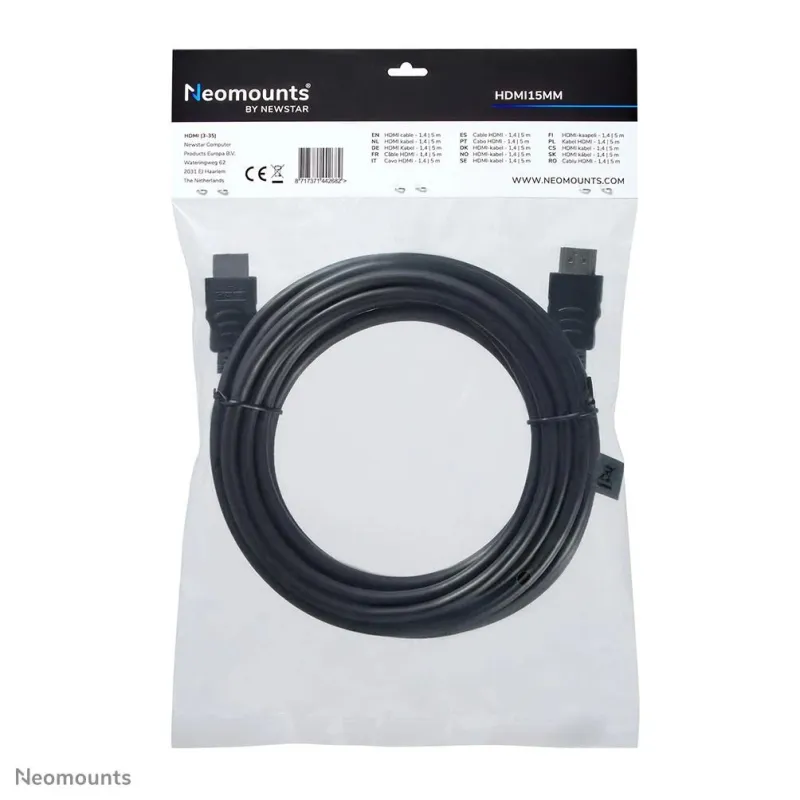 Cable hdmi-hdmi 5m v1.3-hdmi15mm neomounts