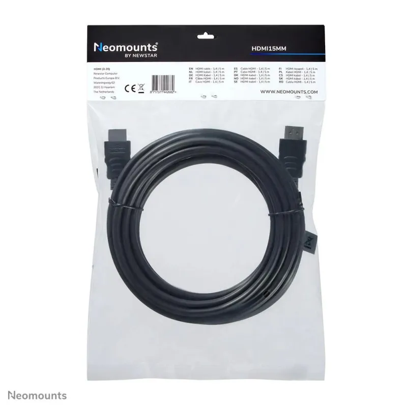 Cable hdmi-hdmi 5m v1.3-hdmi15mm neomounts