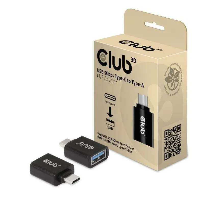 I-o adapter usb-c to usb3.1-m-f caa-1521 club3d