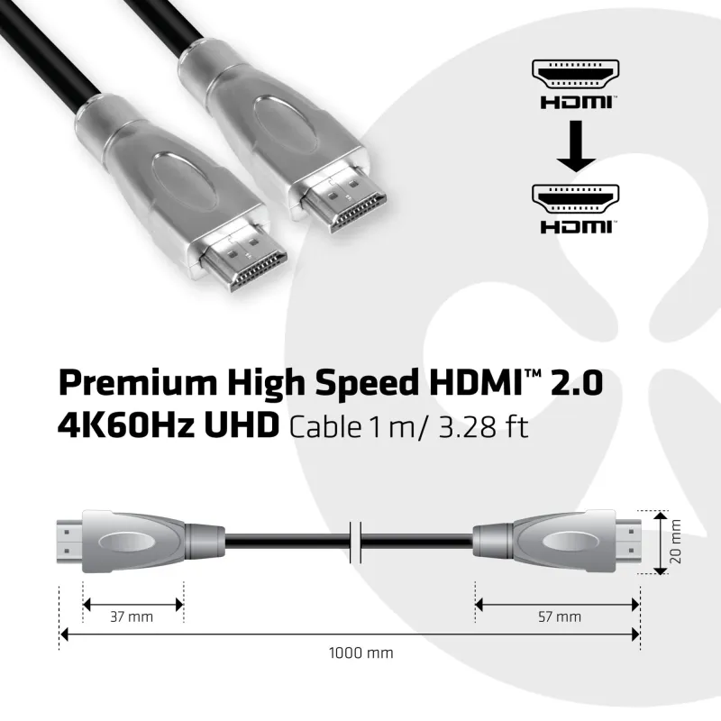 Cable hdmi to hdmi 1m-m-m cac-1311 club3d