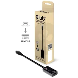 I-o adapter mini dp to hdmi-active m-f cac-1180 club3d