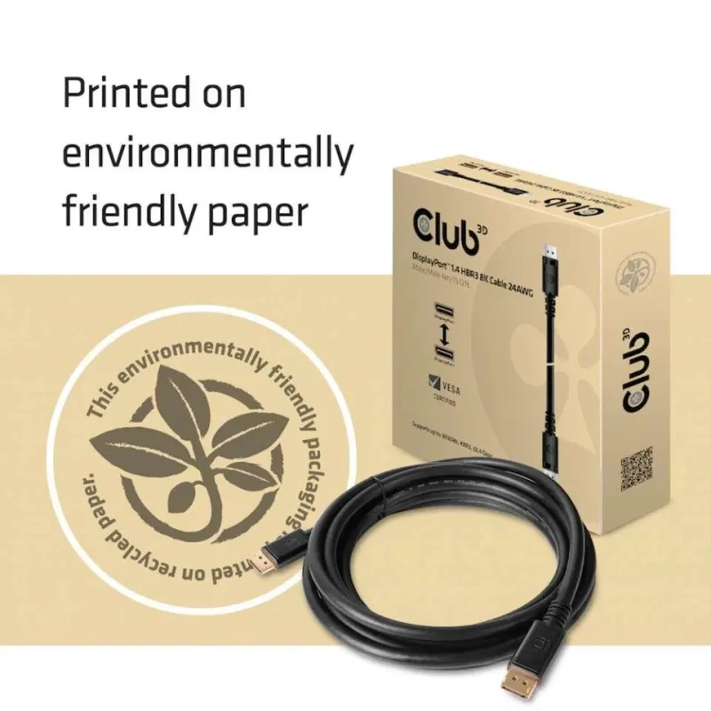Cable dp 4m-m-m cac-1069b club3d