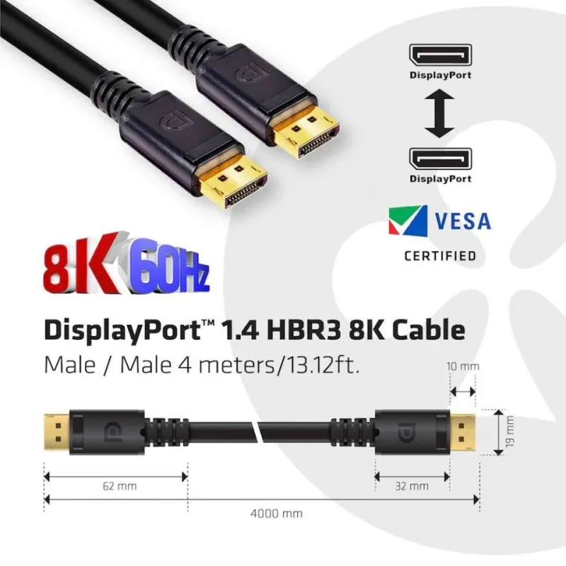 Cable dp 4m-m-m cac-1069b club3d