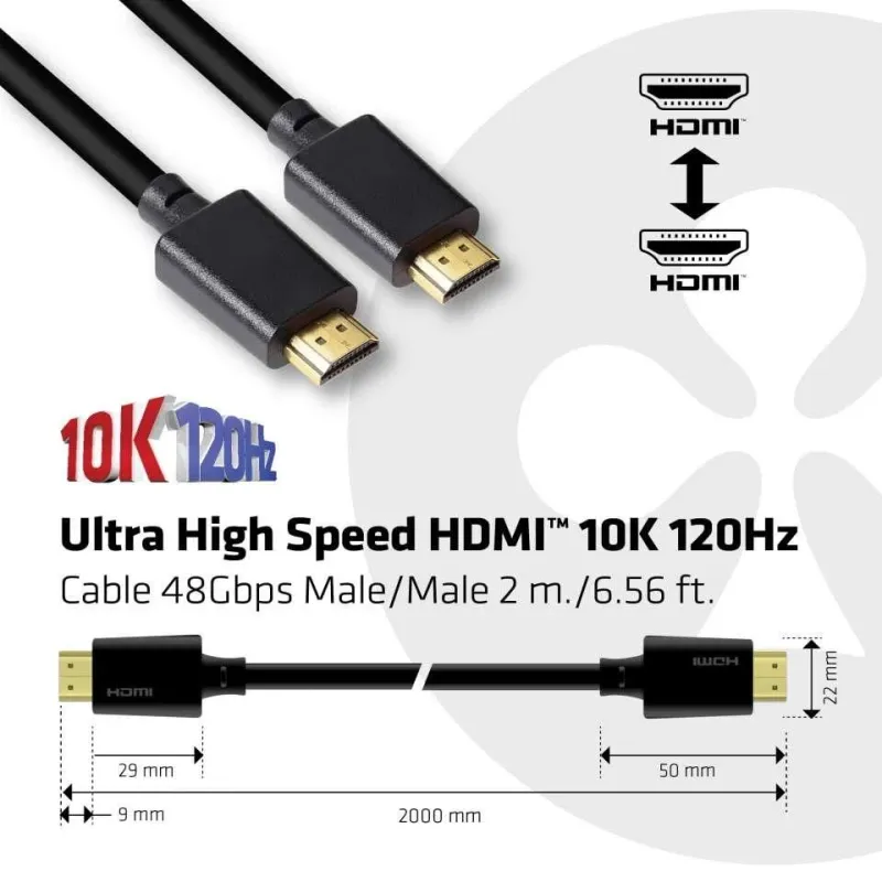 Cable hdmi to hdmi 2m-m-m cac-1372 club3d