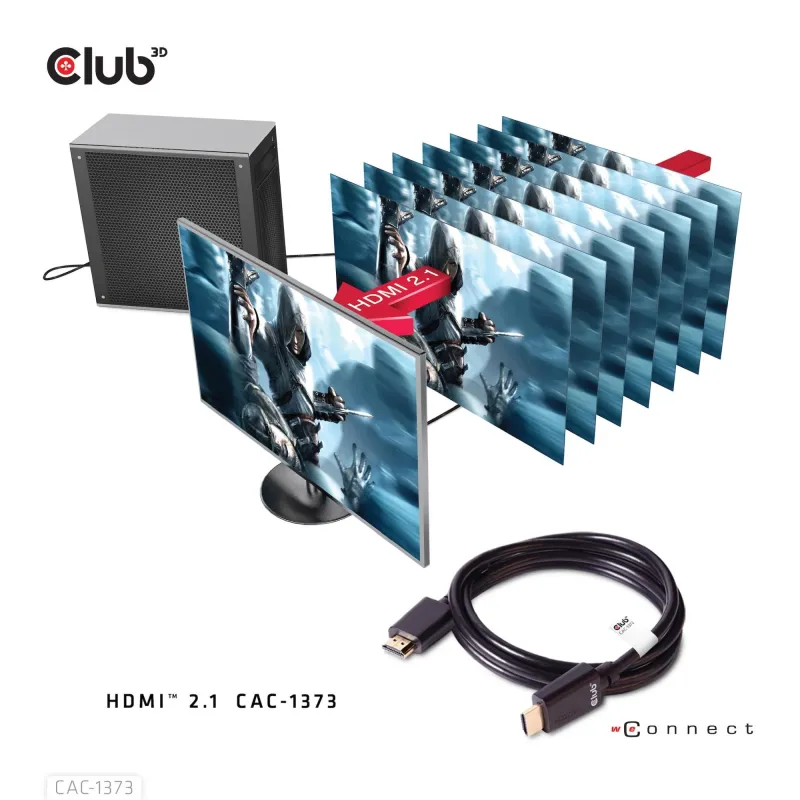 Cable hdmi to hdmi 3m-m-m cac-1373 club3d
