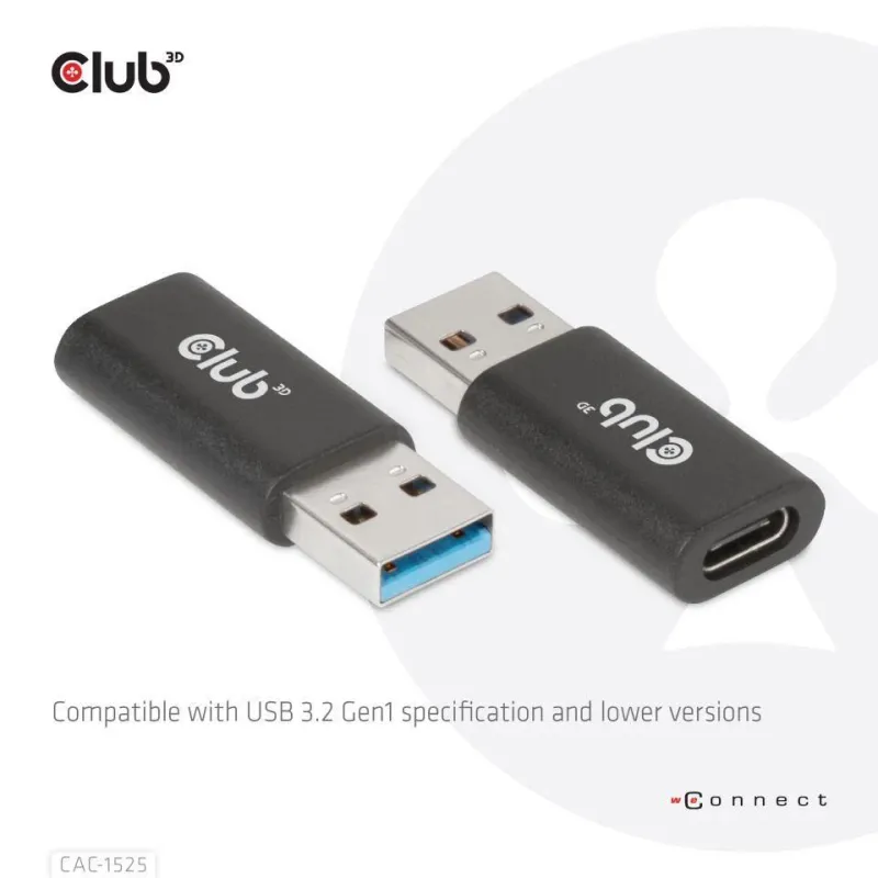 I-o adapter usb3.2 to usb-c-m-f cac-1525 club3d
