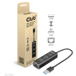 I-o hub usb3.2 3port-csv-1430a club3d