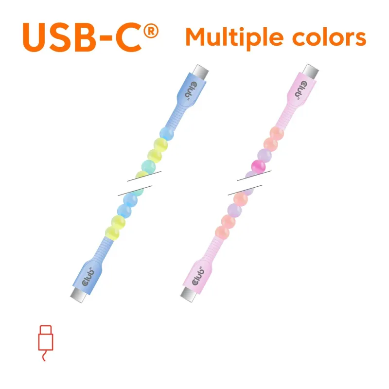 Cable usb-c to usb-c-blue cac-3011 club3d