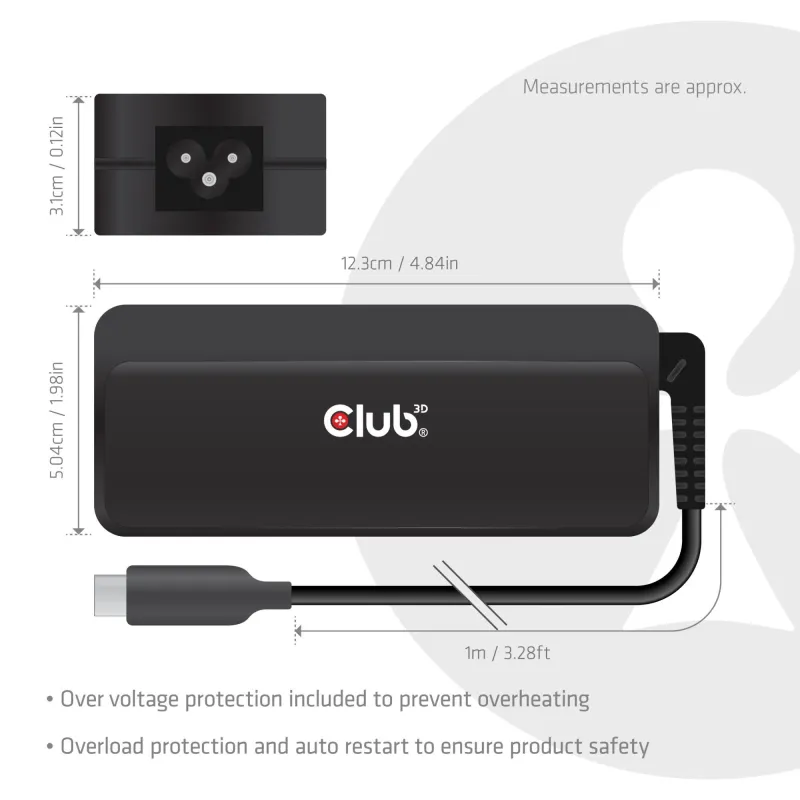 Nb charger usb-c 140w-cac-1932 club3d