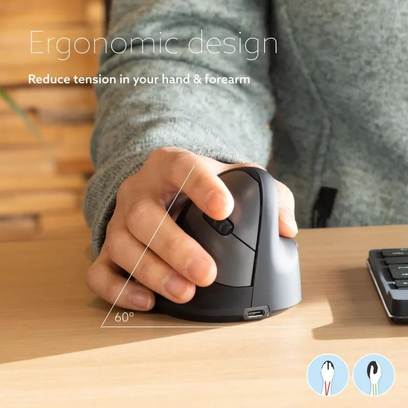 Mouse usb optical break-black rgohbrswlbl r-go tools