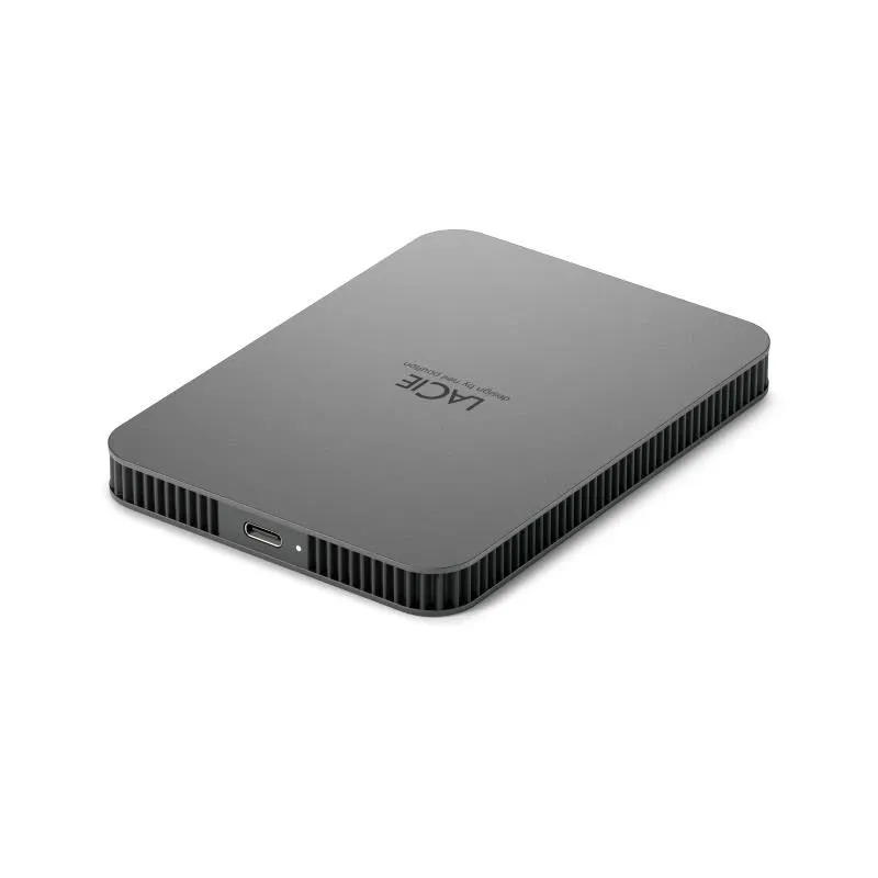 External HDD-LACIE-Mobile Drive Secure-STLR2000400-2TB-USB-C-USB 3.2-Colour Space Gray-STLR2000400