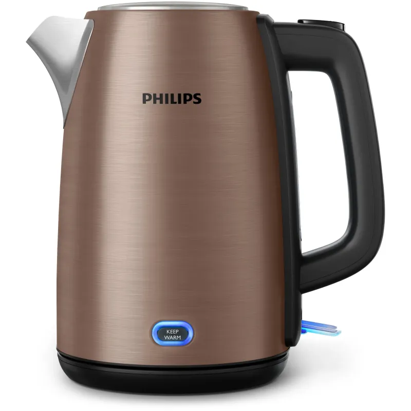 Philips - Kettle - HD9355-92 Viva Collection - Electric - 1740-2060 W - 1.7 L - Stainless steel - 360° rotational base - Copper