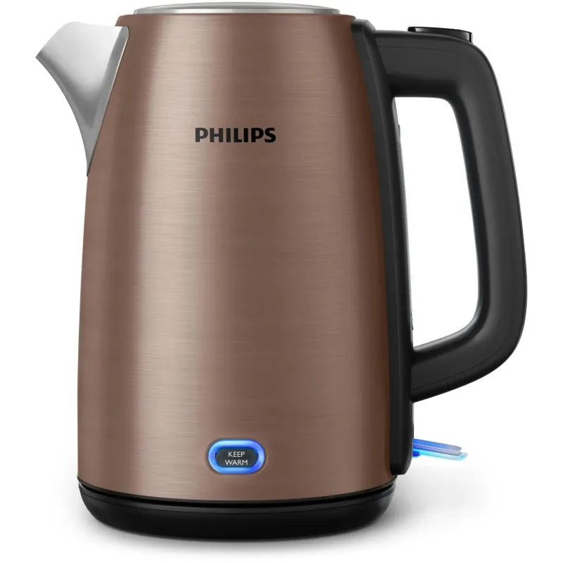 Philips - Kettle - HD9355-92 Viva Collection - Electric - 1740-2060 W - 1.7 L - Stainless steel - 360° rotational base - Copper