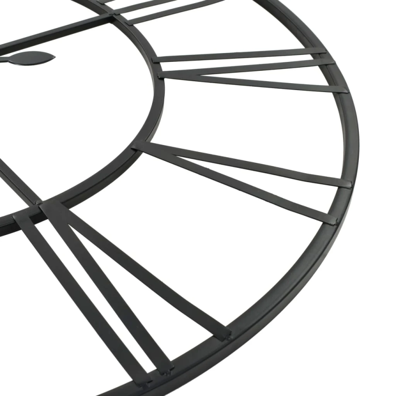 vidaXL vintāžas sienas pulkstenis, XXL, metāls, 80cm, kvarca mehānisms