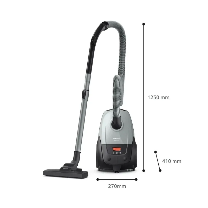 Vacuum Cleaner-PHILIPS-Input power 850 W-Dust capacity 3 L-Cylinder vacuum-Cleaning type Dry-Dust container Dust bag-Colour