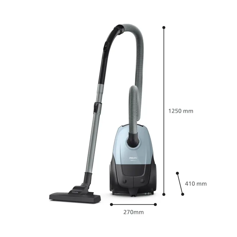Vacuum Cleaner-PHILIPS-Input power 800 W-Dust capacity 3 L-Cylinder vacuum-Cleaning type Dry-Dust container Dust bag-Colour