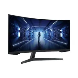 LCD Monitor-SAMSUNG-Odyssey G5-34-Gaming-Curved-21 : 9-Panel VA-3440x1440-21:9-1 ms-Tilt-Colour Black-LC34G55TWWPXEN