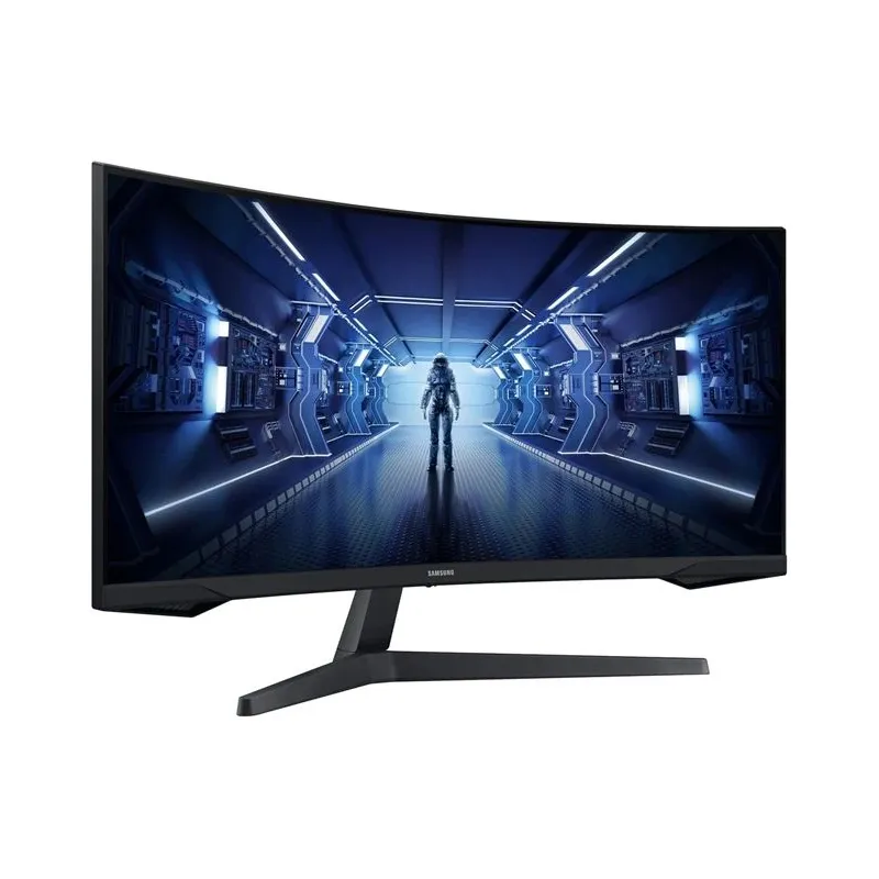 LCD Monitor-SAMSUNG-Odyssey G5-34-Gaming-Curved-21 : 9-Panel VA-3440x1440-21:9-1 ms-Tilt-Colour Black-LC34G55TWWPXEN