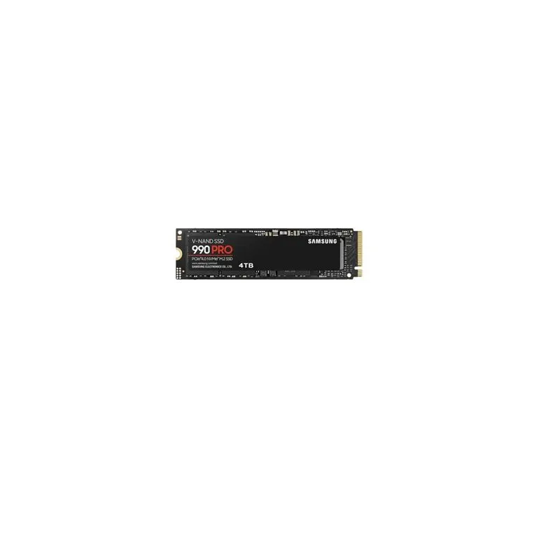 SSD-SAMSUNG-990 PRO-4TB-M.2-PCIe Gen4-NVMe-TLC-Write speed 6900 MBytes-sec-Read speed 7450 MBytes-sec-2.3mm-TBW 2400 TB-MTBF
