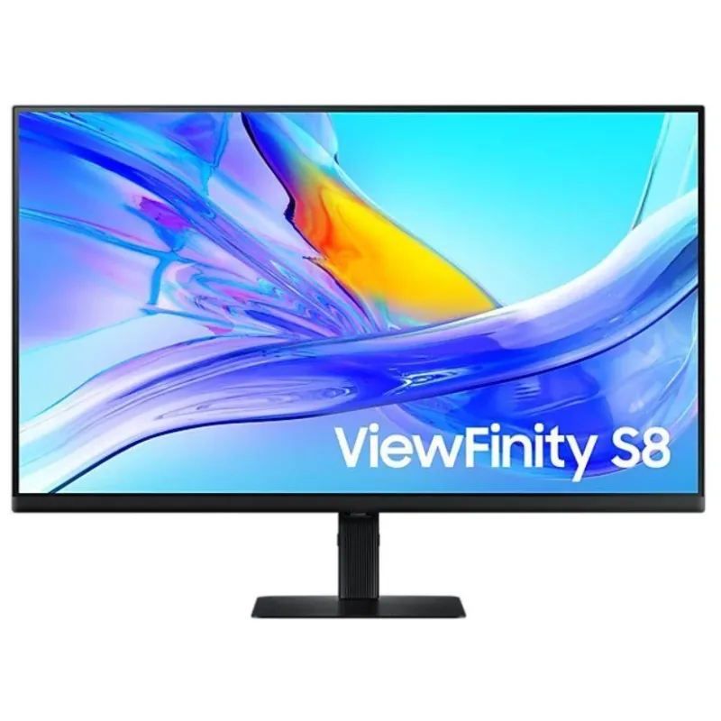 LCD Monitor-SAMSUNG-27-4K-Panel IPS-3840x2160-16:9-60Hz-5 ms-Swivel-Pivot-Height adjustable-Tilt-Colour Black-LS27D800UAUXEN